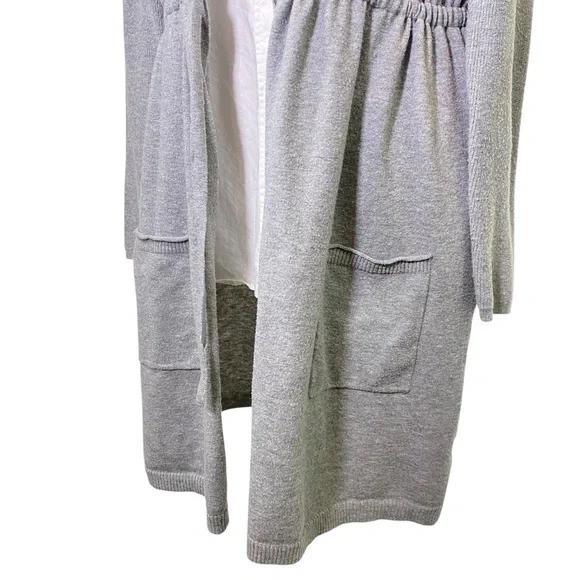 TORRID Women's size 0 (L) Gray Everyday Anorak Hooded Cinched Waist Sweater - Picture 8 of 11